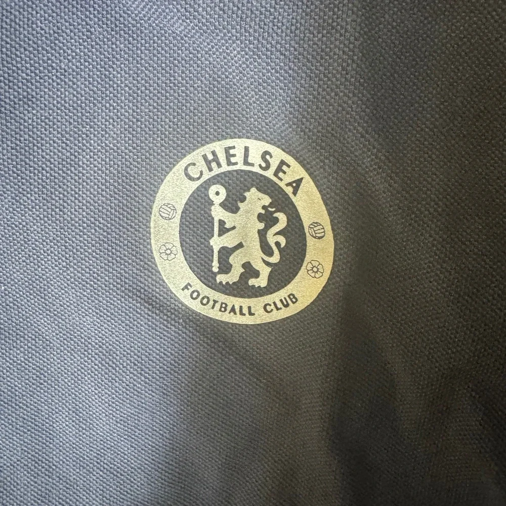 Nike Chelsea FC Mens‎ Navy Blue Short Sleeve Pique Polo Shirt Large